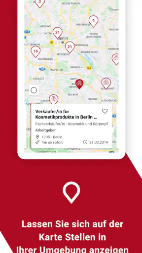 Jobsuche – die Jobbörse der BA screenshot