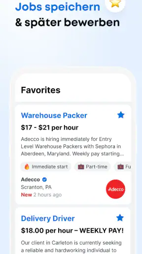 Jooble－Jobsuche & Jobbörse App screenshot