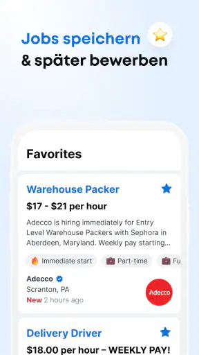 Jooble－Jobsuche & Jobbörse App screenshot
