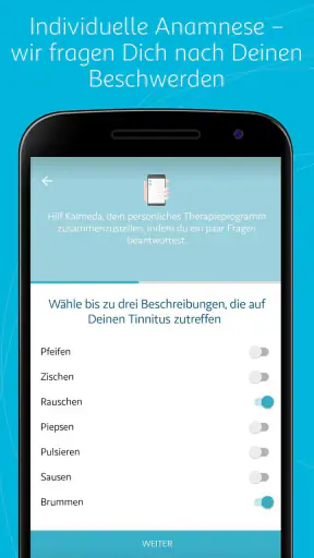 Kalmeda Tinnitus-App screenshot