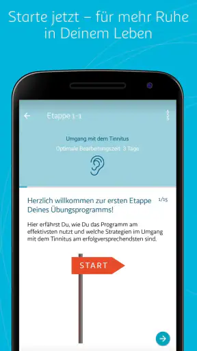 Kalmeda Tinnitus-App screenshot