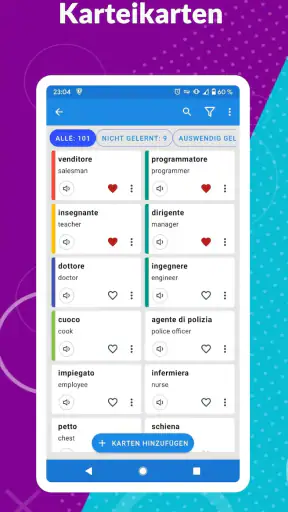 Karteikarten - Lerntool screenshot