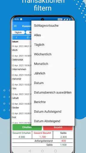 Kassenbuch - tägliche ausgaben screenshot