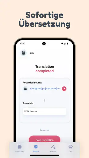 Katzen Übersetzer Miau Sprache screenshot