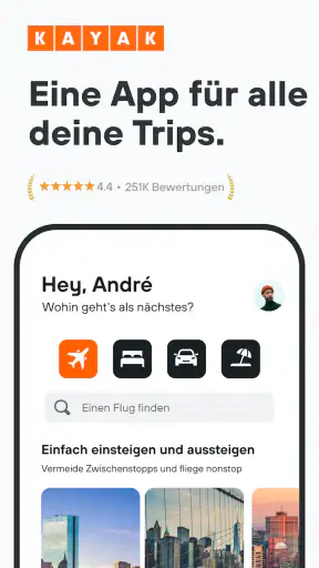 KAYAK: Flüge, Hotels & Autos screenshot