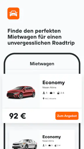 KAYAK: Flüge, Hotels & Autos screenshot