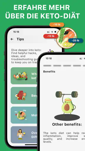 Keto Diät - Low Carb Rezepte screenshot
