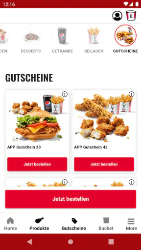 KFC screenshot