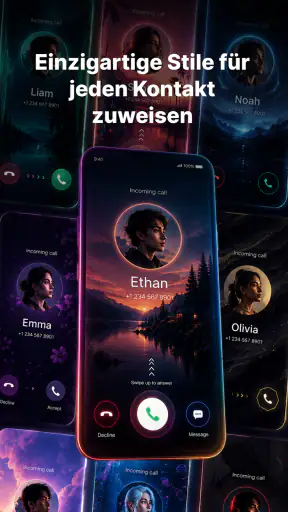 KI-Anrufbildschirm & Randlicht screenshot