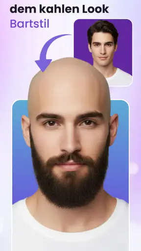 Frisuren testen mit KI & Bart screenshot