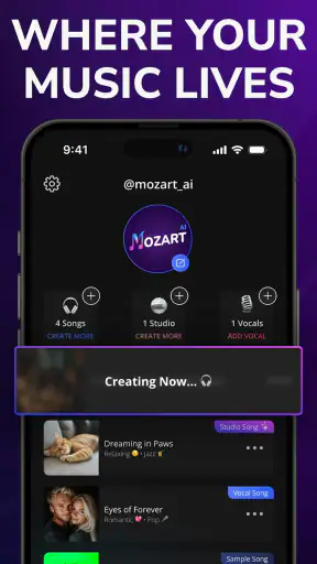 KI-Songgenerator - Mozart AI screenshot