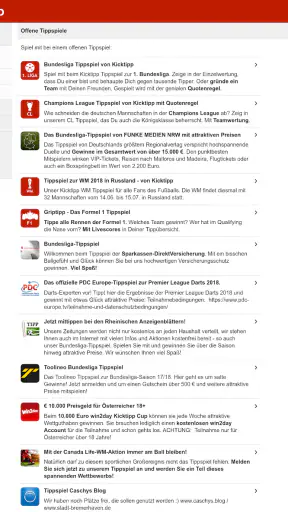 Kicktipp - Die Tippspiel App screenshot
