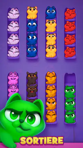Kitty Sort: Twisted Tails screenshot
