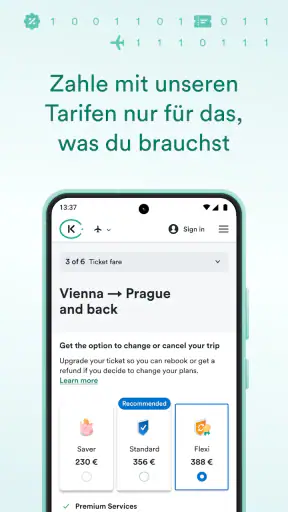 Kiwi.com – billig Flüge buchen screenshot