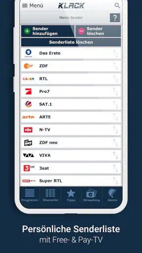 KLACK Fernseh- & TV-Programm screenshot