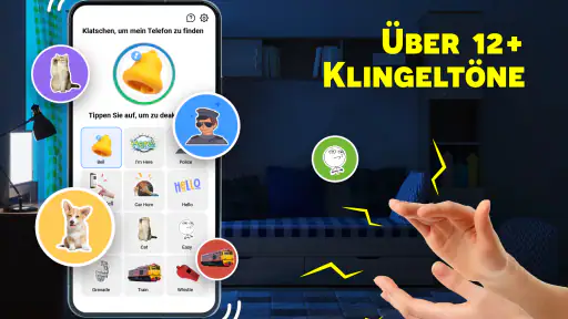 Klatschen zu finden telefon screenshot