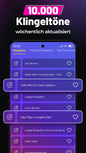 Klingelton App für Android screenshot