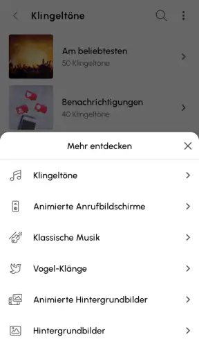 Klingeltöne für Android™ screenshot