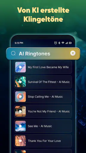 Klingeltöne Lieder für Android screenshot
