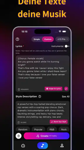 KP – KI-Song & Musikgenerator screenshot