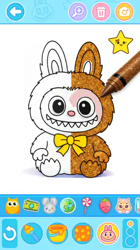Labubu Coloring Games for Kids screenshot