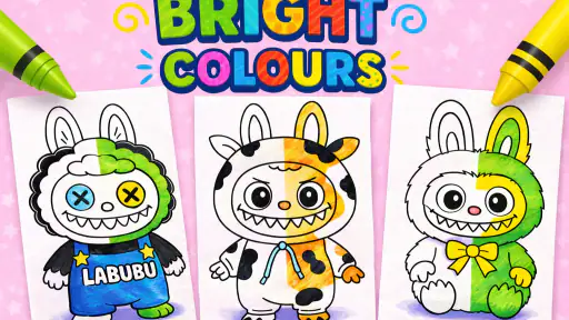 Labubu Coloring Games for Kids screenshot