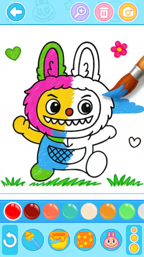 Labubu Coloring Games for Kids screenshot