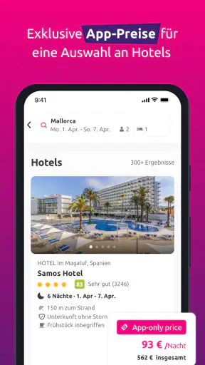 lastminute.de: Urlaubsangebote screenshot