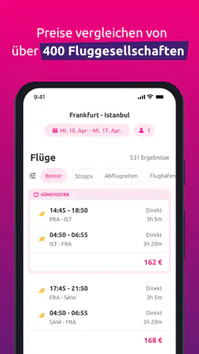 lastminute.de: Urlaubsangebote screenshot