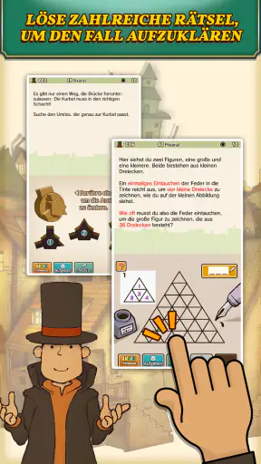 Layton:Geheimnisvolles Dorf HD screenshot