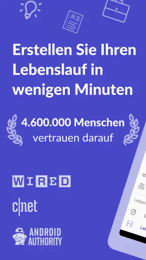 Lebenslauf Erstellen - Resume screenshot