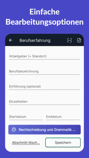 Lebenslauf Erstellen - Resume screenshot