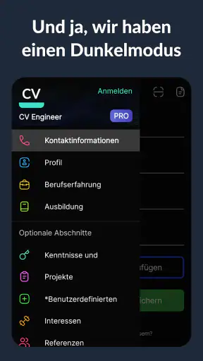 Lebenslauf Erstellen - Resume screenshot