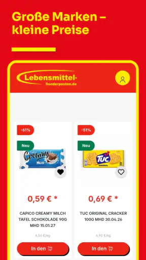 Lebensmittel-Sonderposten.de screenshot