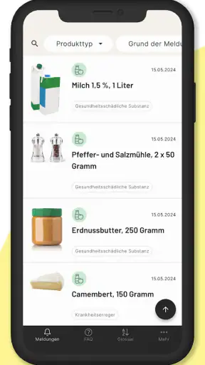 lebensmittelwarnung.de screenshot
