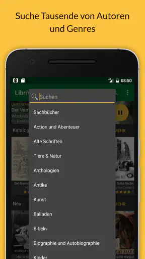 LibriVox Hörbücher screenshot