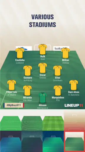 LINEUP11: Fußballaufstellung screenshot