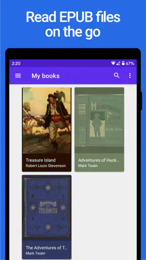 Lithium: EPUB-Lese-App screenshot