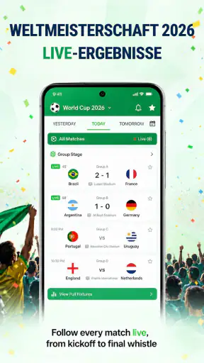 Live Fußball Ergebnisse screenshot