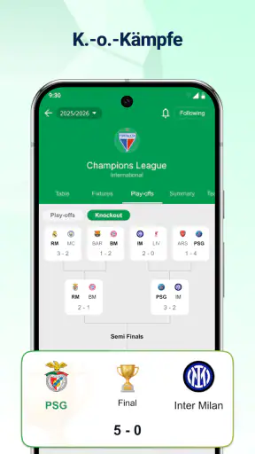 Live Fußball Ergebnisse screenshot