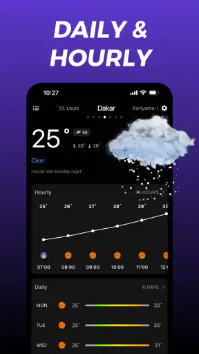 Live-Wettervorhersage: WeaSnap screenshot