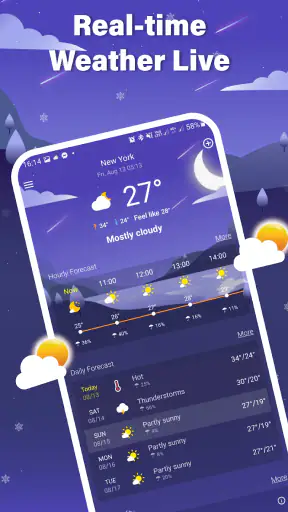 Lokale Wettervorhersage screenshot
