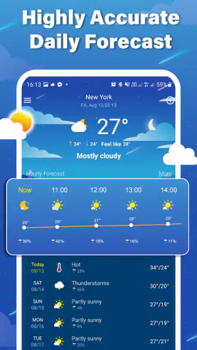 Lokale Wettervorhersage screenshot