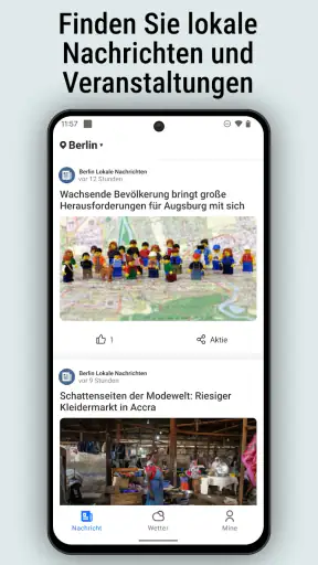Lokales Wetter & Nachrichten screenshot