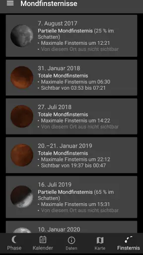 Lunarskop Pro Mondansicht screenshot