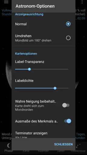 Lunarskop Pro Mondansicht screenshot