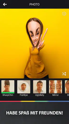 Lustige kamera effekte screenshot