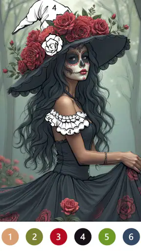 Macabre Color Paint By Number screenshot