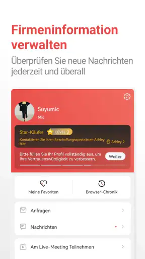 Made-in-China-B2B-Handels-App screenshot