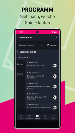 MagentaSport - Dein Live-Sport screenshot